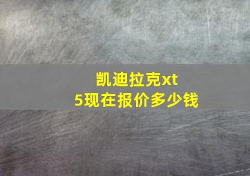 凯迪拉克xt 5现在报价多少钱